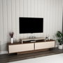 Hanah Home Soporte de TV Nogal claro y beige